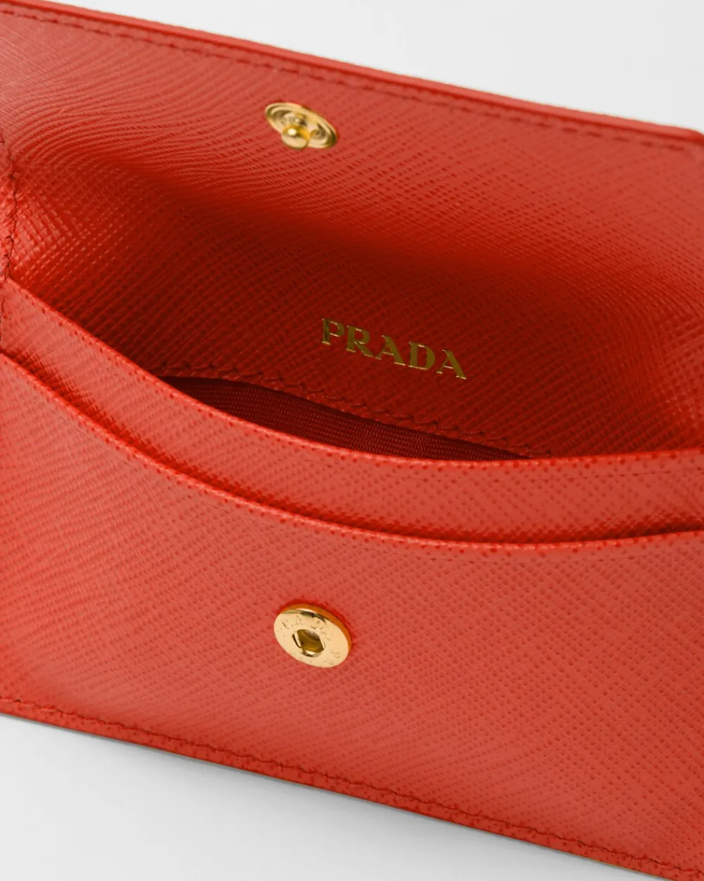 Mujer Prada CARTERAS Y TARJETEROS^Tarjetero De Piel Saffiano