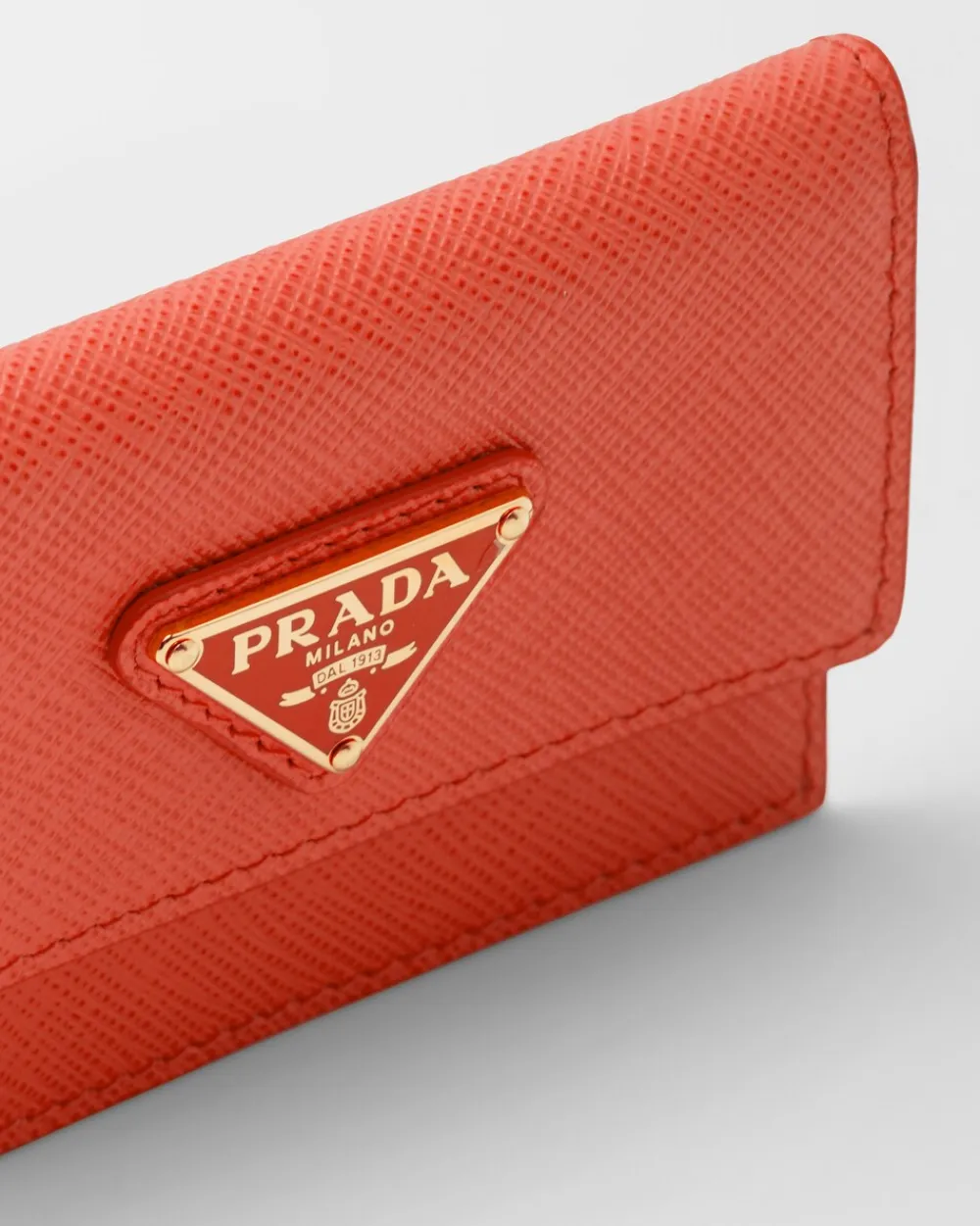 Mujer Prada CARTERAS Y TARJETEROS^Tarjetero De Piel Saffiano