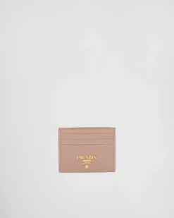 Mujer Prada CARTERAS Y TARJETEROS^Tarjetero De Piel Saffiano