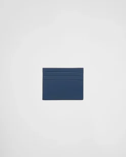 Hombre Prada CARTERAS Y TARJETEROS^Tarjetero De Piel Saffiano