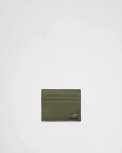 Hombre Prada CARTERAS Y TARJETEROS^Tarjetero De Piel Saffiano