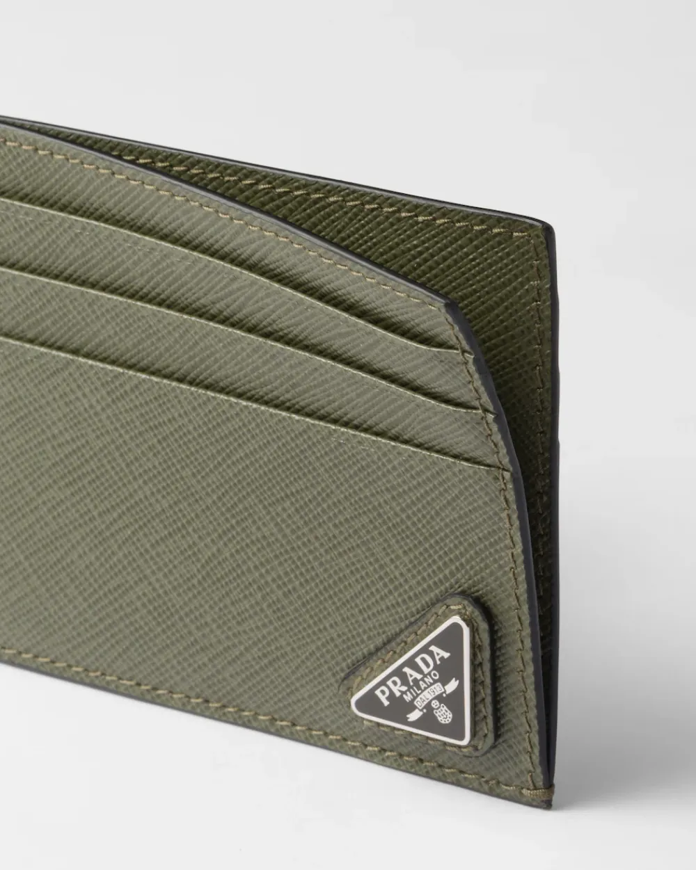 Hombre Prada CARTERAS Y TARJETEROS^Tarjetero De Piel Saffiano