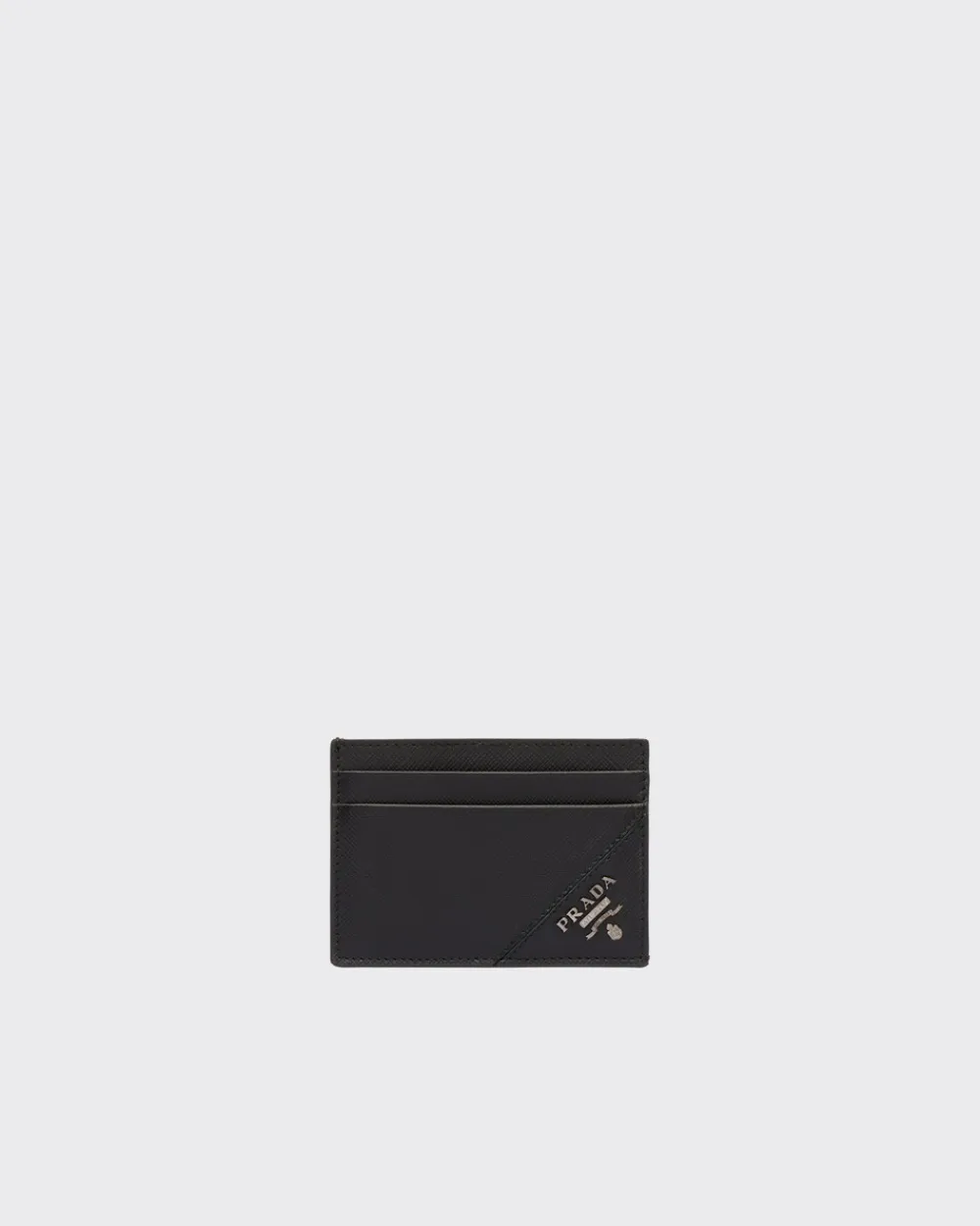Hombre Prada CARTERAS Y TARJETEROS^Tarjetero De Piel Saffiano