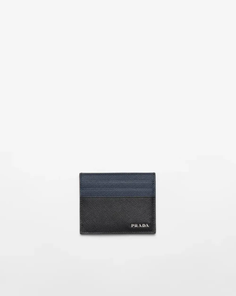 Hombre Prada CARTERAS Y TARJETEROS^Tarjetero De Piel Saffiano