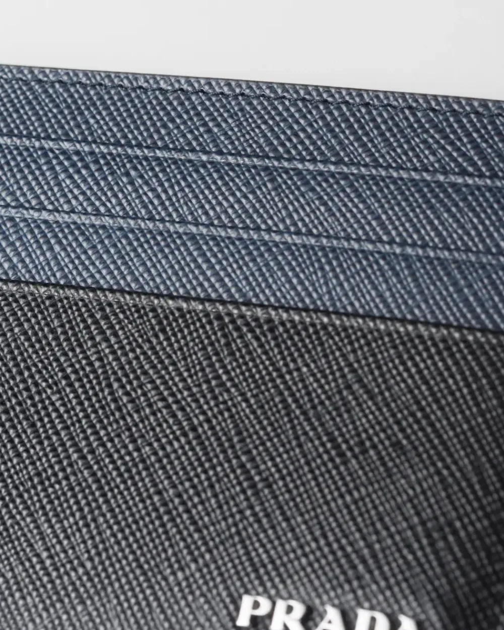 Hombre Prada CARTERAS Y TARJETEROS^Tarjetero De Piel Saffiano