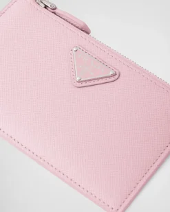 Mujer Prada CARTERAS Y TARJETEROS^Tarjetero De Piel Saffiano