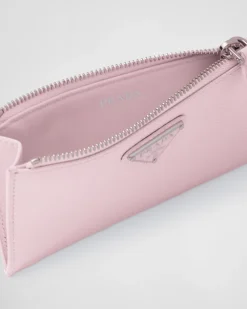 Mujer Prada CARTERAS Y TARJETEROS^Tarjetero De Piel Saffiano