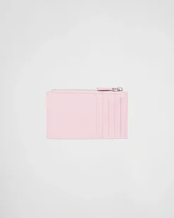 Mujer Prada CARTERAS Y TARJETEROS^Tarjetero De Piel Saffiano