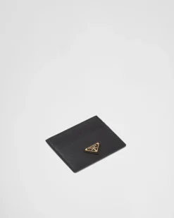 Mujer Prada CARTERAS Y TARJETEROS^Tarjetero De Piel Saffiano