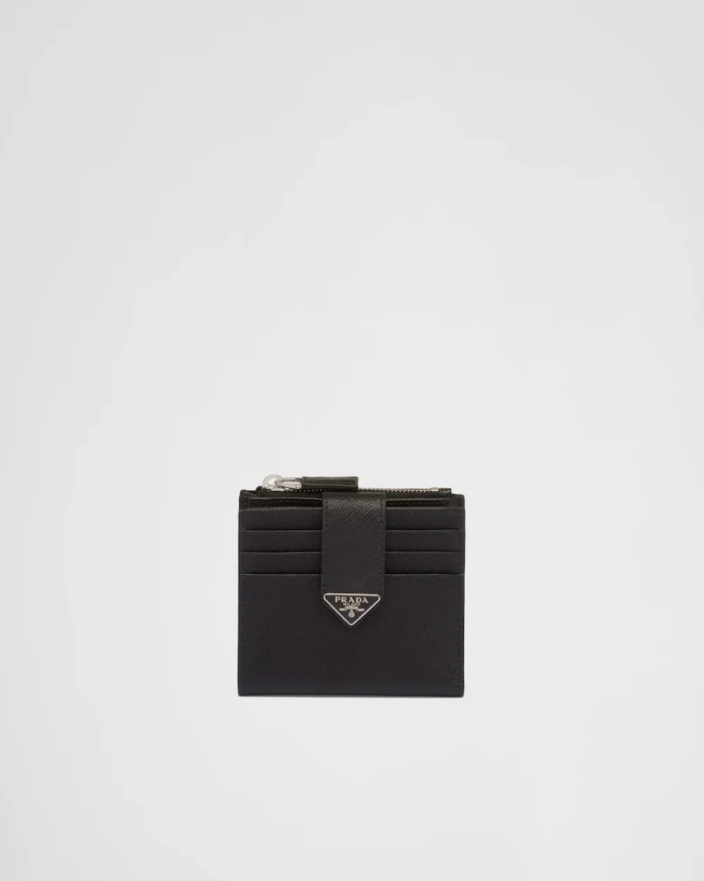 Hombre Prada CARTERAS Y TARJETEROS^Tarjetero De Piel Y Piel Saffiano