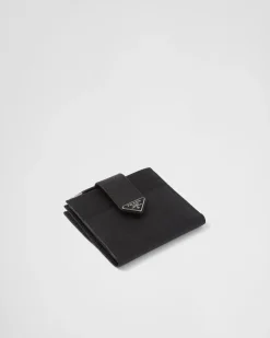 Hombre Prada CARTERAS Y TARJETEROS^Tarjetero De Piel Y Piel Saffiano