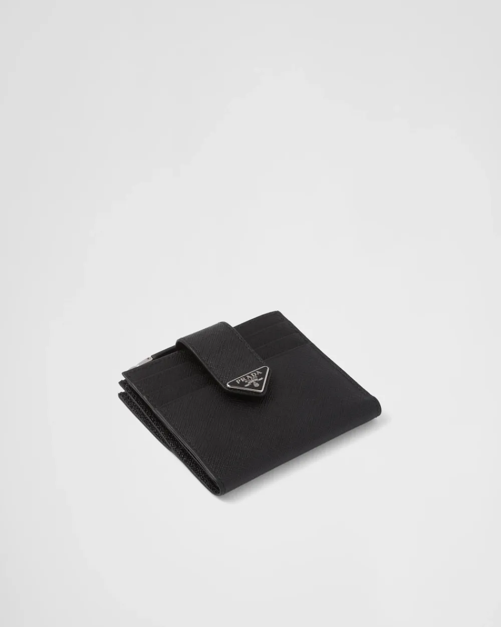 Hombre Prada CARTERAS Y TARJETEROS^Tarjetero De Piel Y Piel Saffiano