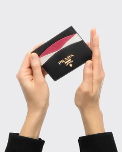 Mujer Prada CARTERAS Y TARJETEROS^Tarjetero En Piel Saffiano