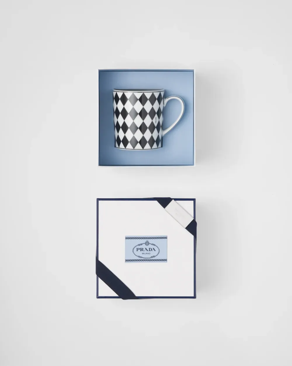 Prada TÉ Y CAFÉ^Taza De Porcelana - Checkerboard