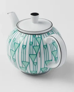Prada TÉ Y CAFÉ^Tetera De Porcelana - Vienna Green