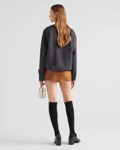 Mujer Prada TEJIDOS DE PUNTO^Top De Cashgora Con Pouch