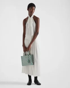 Mujer Prada CAMISAS Y TOPS^Top De Crepé De China Y Jacquard