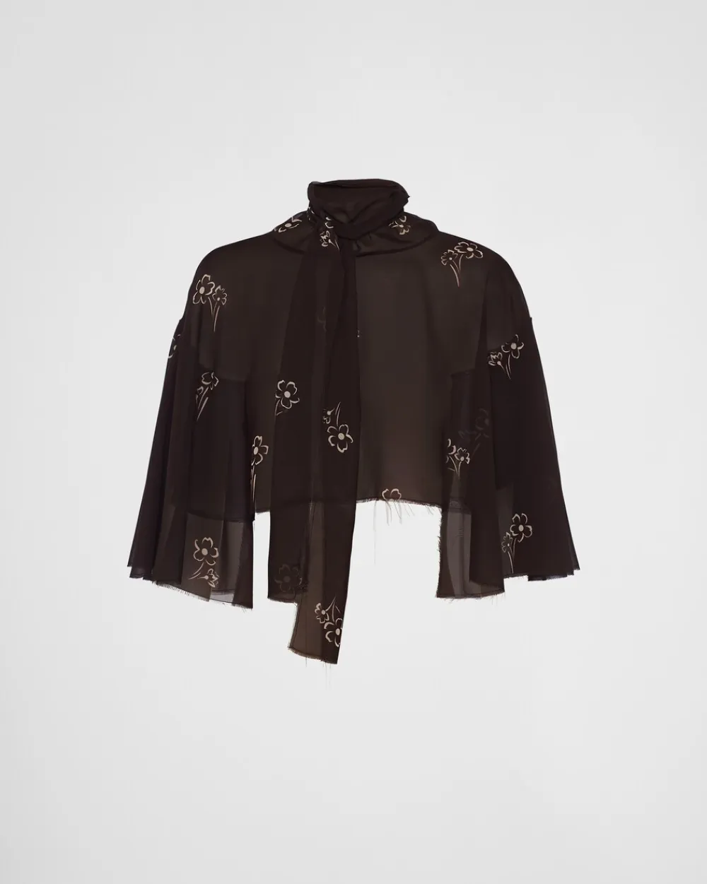 Mujer Prada CAMISAS Y TOPS^Top De Georgette Estampado