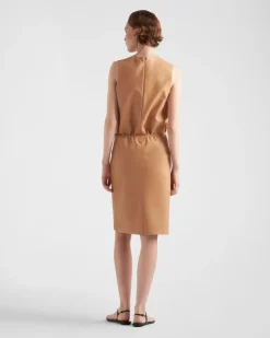 Mujer Prada ROPA DE PIEL^Top De Napa Elástica