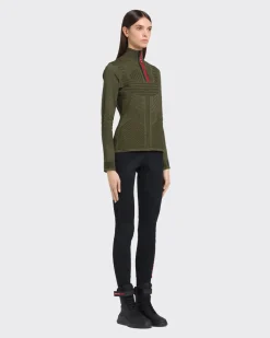 Mujer Prada ROPA^Top Deportivo Piqué Y Re-nylon Técnico Reciclado