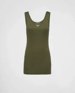 Mujer Prada CAMISETAS Y SUDADERAS^Top De Punto Acanalado