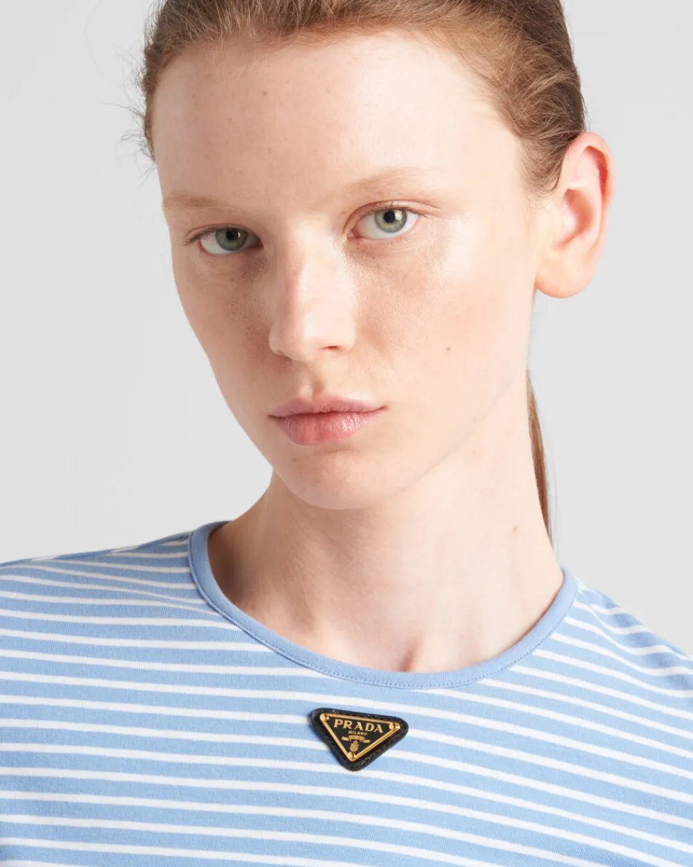 Mujer Prada CAMISETAS Y SUDADERAS^Top De Punto A Rayas