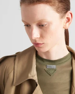 Mujer Prada CAMISETAS Y SUDADERAS^Top De Punto De Seda