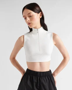 Mujer Prada CAMISETAS Y SUDADERAS^Top De Punto Elástico