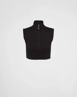 Mujer Prada CAMISETAS Y SUDADERAS^Top De Punto Elástico