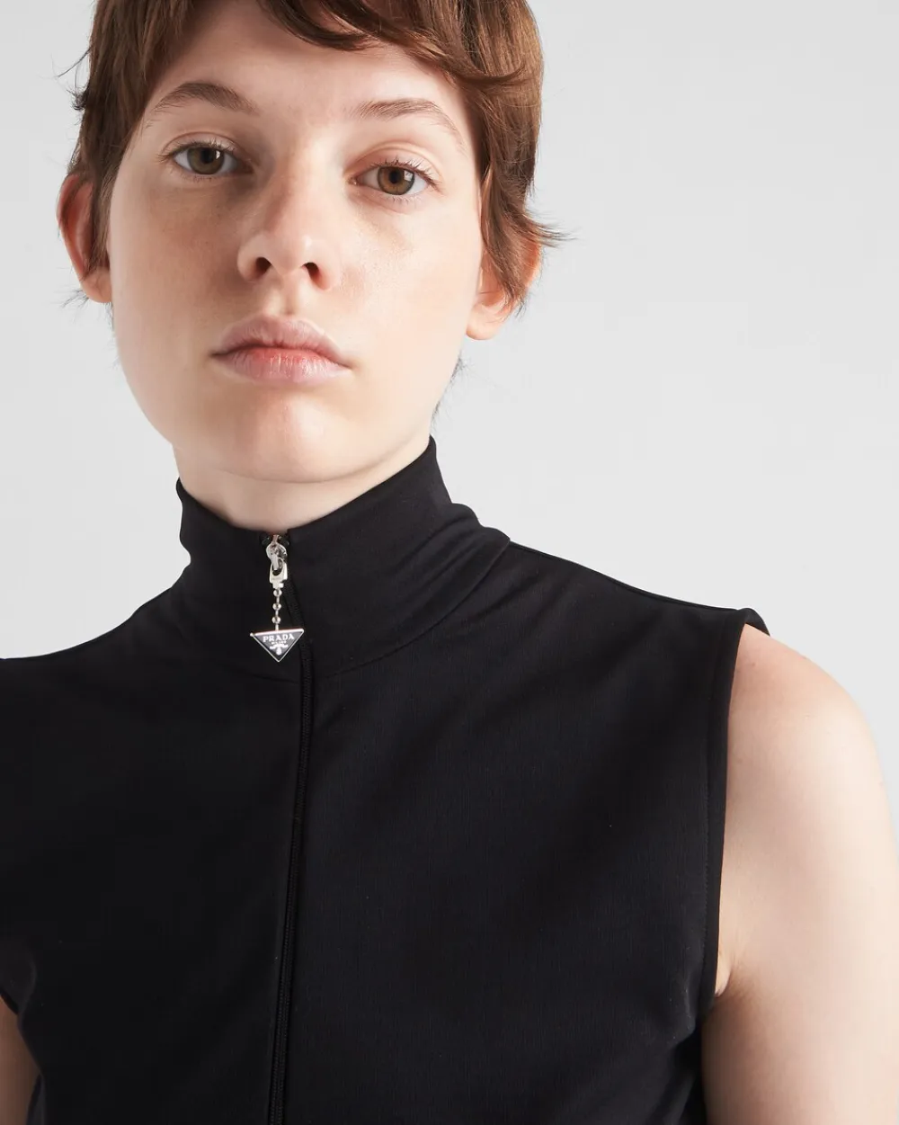 Mujer Prada CAMISETAS Y SUDADERAS^Top De Punto Elástico