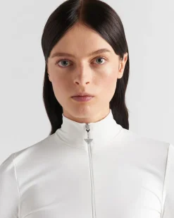 Mujer Prada CAMISETAS Y SUDADERAS^Top De Punto Elástico