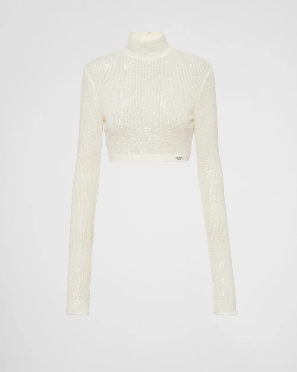 Mujer Prada CAMISETAS Y SUDADERAS^Top Elástico De Lentejuelas