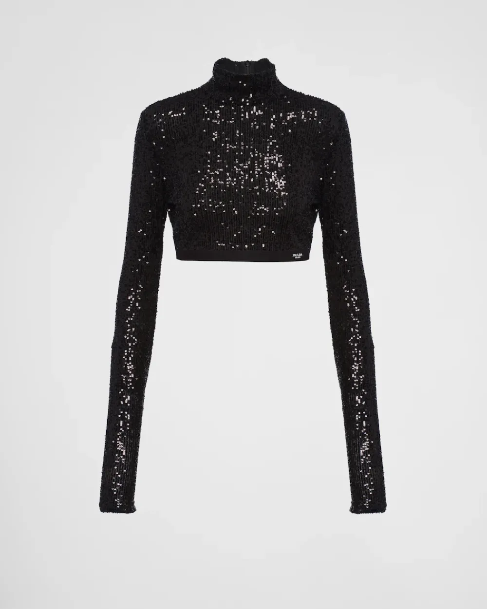 Mujer Prada CAMISETAS Y SUDADERAS^Top Elástico De Lentejuelas