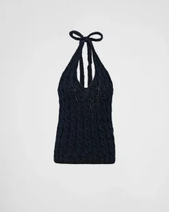 Mujer Prada TEJIDOS DE PUNTO^Top Halter De Lana