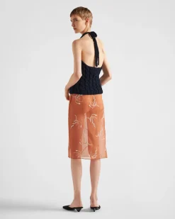 Mujer Prada TEJIDOS DE PUNTO^Top Halter De Lana