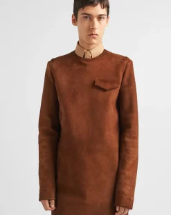 Hombre Prada ROPA DE PIEL^Top Largo De Ante
