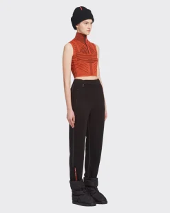 Mujer Prada ROPA^Top Sin Mangas En Piqué Y Re-nylon Tec Rec