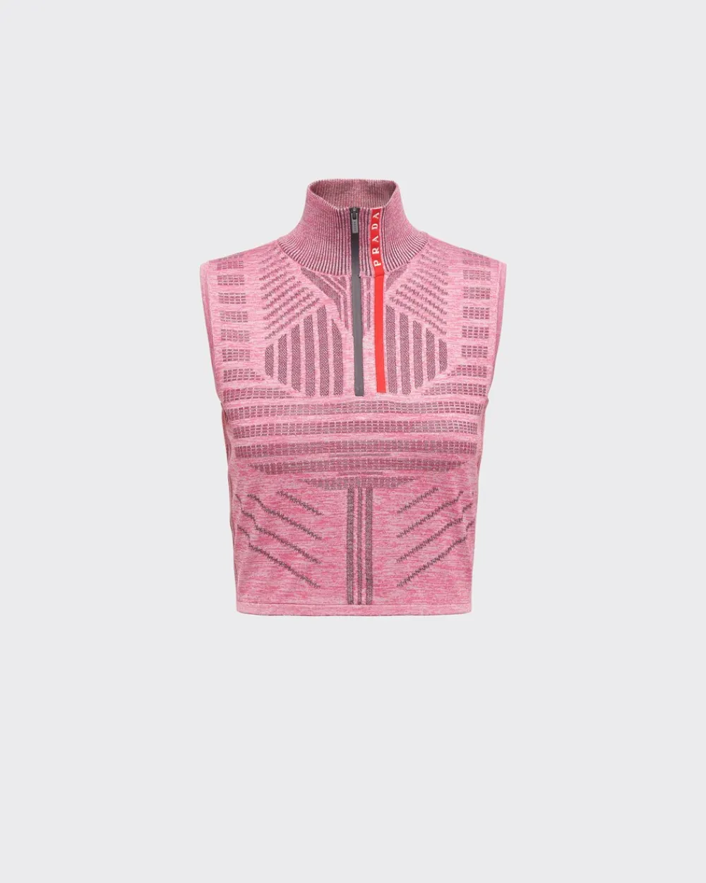 Mujer Prada ROPA^Top Sin Mangas En Piqué Y Re-nylon Tec Rec