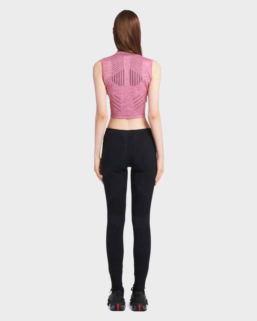 Mujer Prada ROPA^Top Sin Mangas En Piqué Y Re-nylon Tec Rec
