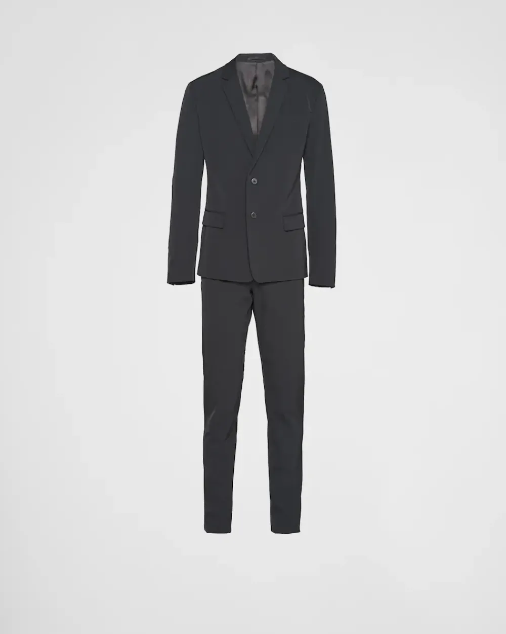 Hombre Prada TRAJES^Traje De Cruzado Simple En Tejido Elástico