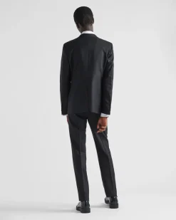 Hombre Prada TRAJES^Traje De Lana De Cruzado Simple