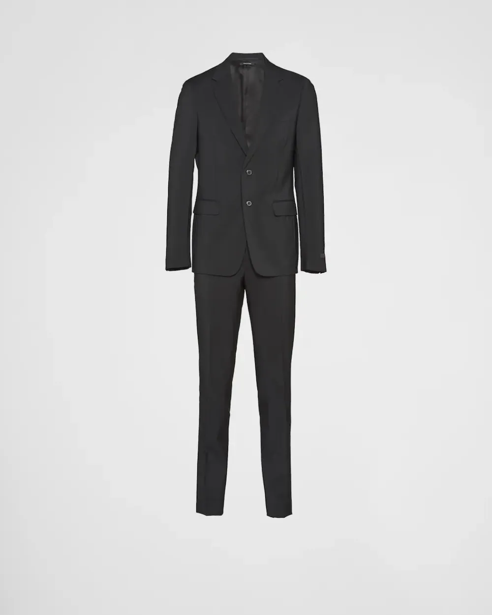 Hombre Prada TRAJES^Traje De Lana Y Mohair De Cruzado Simple