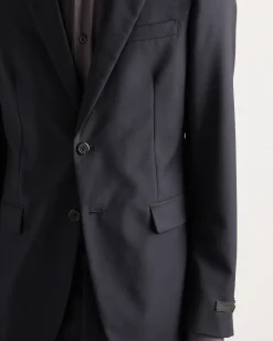 Hombre Prada TRAJES^Traje De Lana Y Mohair De Cruzado Simple