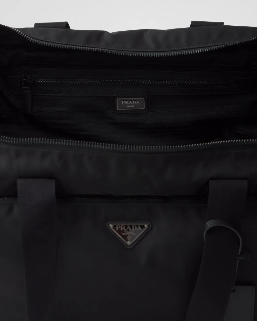 Prada COLECCIÓN MASCULINA^Trolley De Re-nylon Y Piel Saffiano
