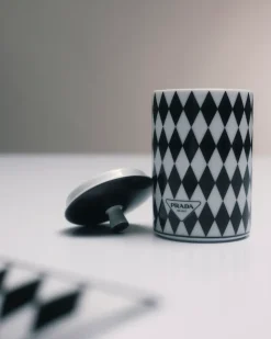 Prada VELAS AROMÁTICAS Y OBJETOS DECORATIVOS^Vela Aromática De Porcelana - Checkerboard