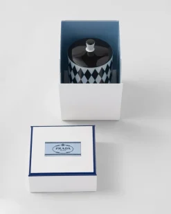 Prada VELAS AROMÁTICAS Y OBJETOS DECORATIVOS^Vela Aromática De Porcelana - Checkerboard
