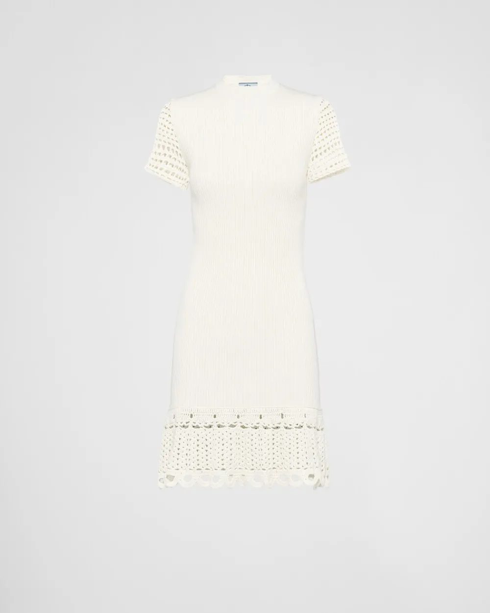 Mujer Prada VESTIDOS^Vestido De Algodón De Cuello Redondo
