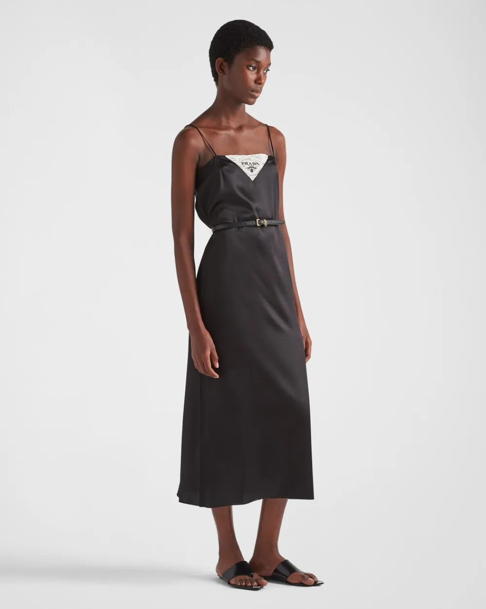 Mujer Prada VESTIDOS^Vestido De Crepé De Satén
