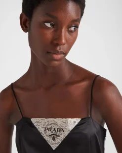 Mujer Prada VESTIDOS^Vestido De Crepé De Satén