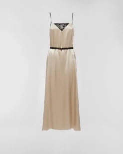 Mujer Prada VESTIDOS^Vestido De Crepé De Satén